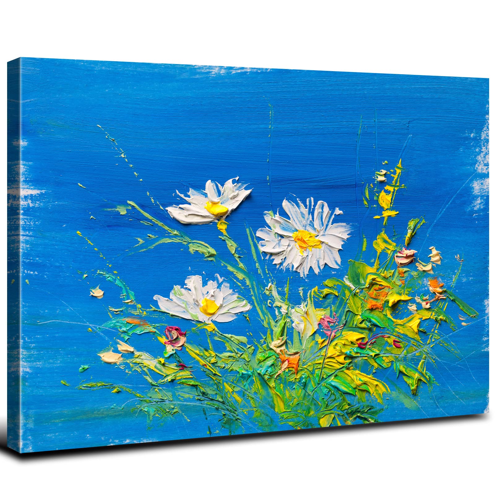 自然の風景 ミニマリストのモダンな手描きの風景油絵7